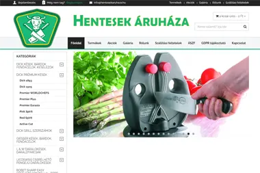 Egyedi fejlesztésű webshop